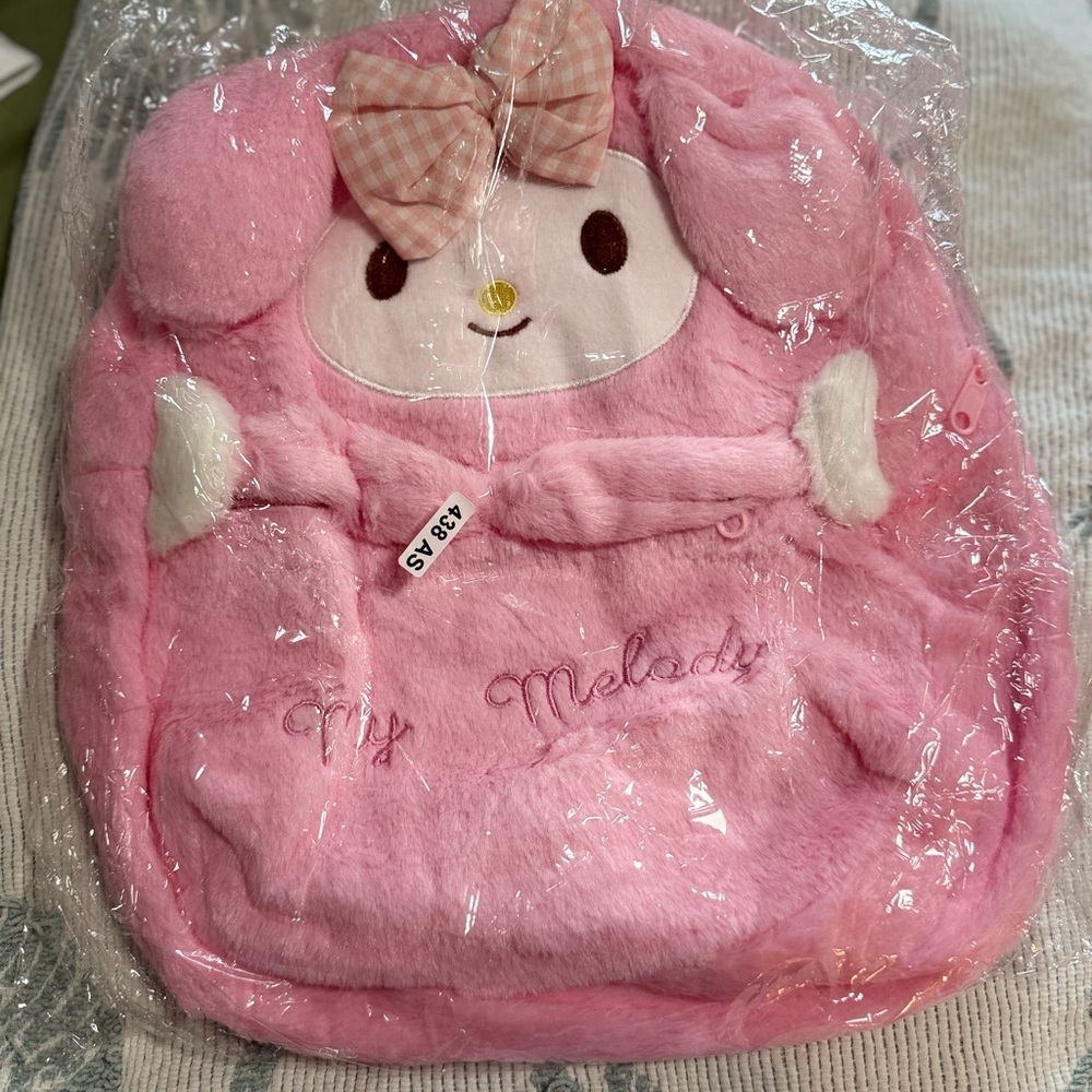 Pink My Melody Plush Backpack